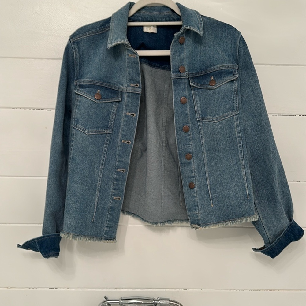 Ecru Denim Jacket size L